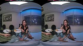 dinner turns into hardcore blowjob and positions with angelica heart