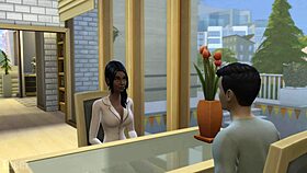 Rina in Sims 4 says 'want anal blowjob?'