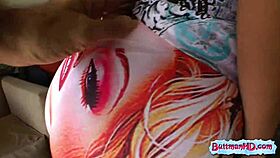 I watch the blonde undress and reveal her big ass.