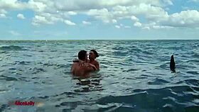 Teasing Blowjob And Cum In Blue Lagoon