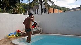 Another day recording at Paty Bumbum's house with the hot Snow White actress?