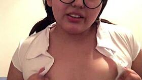 Chubby Latina Masturbates in Her Sexy Outfit