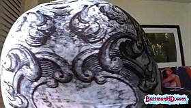 I watch the blonde undress and reveal her big ass.