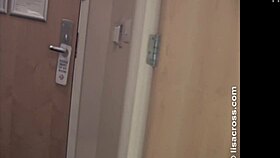 voyeur spies on naked bodybuilder in hotel room