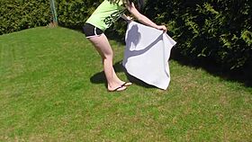 Giant cum for mini teen slut in many positions! 😈