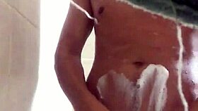 Hot Bath At Neighbor's Turns Into Detailed Masturbation Session
