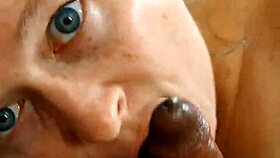 An old blonde woman is live streaming her daily life