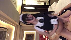 i filmed seriri-chan in her cute maid cosplay giving a blowjob