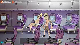 In this hentai, fuckerman skyfucks in a threesome