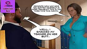 A BBC demante gets his milf principal xxx for a rough ride in this 3D animated video