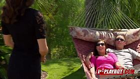 Jenny Loves When Sexy Swingers Touch Her Stunning Breast