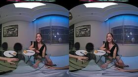 dinner turns into hardcore blowjob and positions with angelica heart