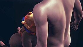 Ahri from league of legends engages in suggestive hentai sex with japanese asian characters