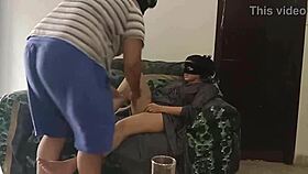 Oh man, this sexy neighbor is getting fucked on the sofa 😏