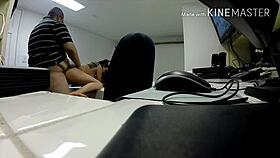 fucking the saleslady at work in office