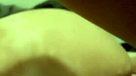 Mary's sucking and getting her latina ass fucked hard by her little giant.