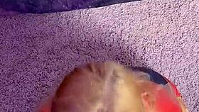 Captain Marvel Rides Ebony Dildo Hard