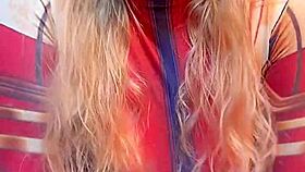 Captain Marvel Rides Ebony Dildo Hard