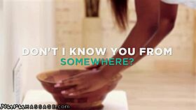 Man, I messed up sayin' this hot ebony babe banged my yoga teammate during nuru massage!