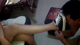 femdom mistress face sits on male