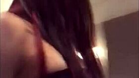 I'm Rommy, debuting in porn, bent over in my miniskirt, feeling so hot!