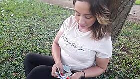 Heart pounding as fan offers hard park sex