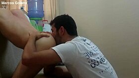 marcos goiano rims a passive client's ass