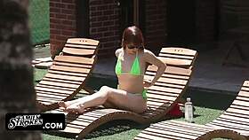 horny stepbrother intensely drills stepsis shaved pussy in doggystyle and missionary