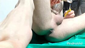 gay man alone with appealing ass