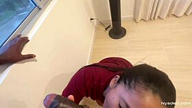 hidden blowjob from her boyfriend -amateur couple- nysdel