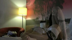 Hot Tattooed Brunette in Glasses Teases with Slow Handjob and Leg Spreading