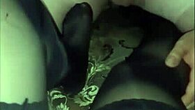 friend jerks off on my legs in stockings 😏