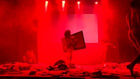 performer takes the stage for an engaging act