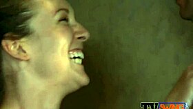 stunning hottie kissing her best friend