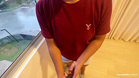 hidden blowjob from her boyfriend -amateur couple- nysdel