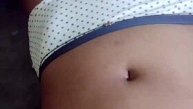 single wife having romantic time on bed with asian touch