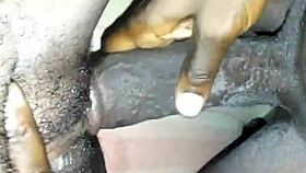 damn, raw close-up banging with poly student girl, no condom! 😍