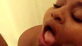 i love that shower head feelin' on my monster cock