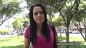 latina amateur shows nice tits and gets fucked