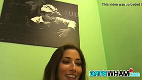 can this glamorous brunette handle a dick ride after the first date