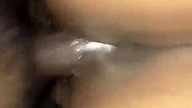 Creamy pussy gets bent over in sloppy doggystyle ass fucking