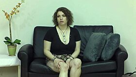 Intense BBW Maisy handjob during fat casting session