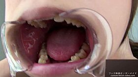 Teeth Fetish Exploration with Unique Saliva Play Today