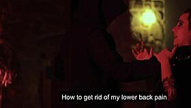 Witch seduces horny hunter.