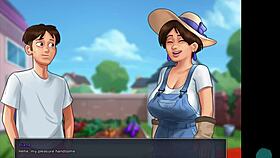 Summertime Saga: Neighbor's Amazing Tits in Roleplay