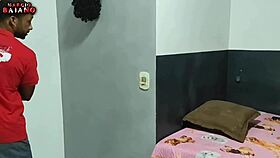 red panties wife begs for anal cum from big black cock