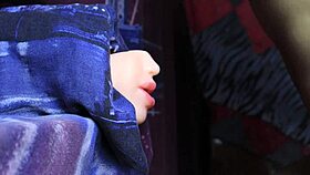 while she was silent i plunged my big hot cock into her sweet wet mouth