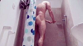 just chilling in the shower before my first porno shoot in cali, colombia, haha!