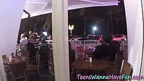 Partying Sluts Jerk Off And Suck Monster Cocks