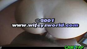 Blonde wife enjoys creampie scene